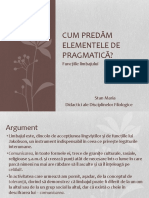 Cum Predăm Elementele de Pragmatică - Teorie