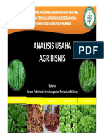 Analisis Usaha Agribisnis Sederhana