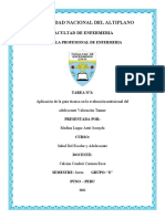 Actividad n3 Salud Del Nino y Adolescente