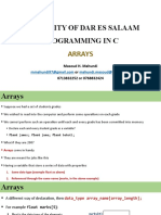 Lecture 6 - CS 174 Arrays