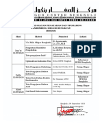 Jadwal Penataran 2020