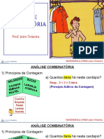 ANÁLISE COMBINATÓRIA