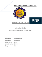 DAA Practical File - 1900648
