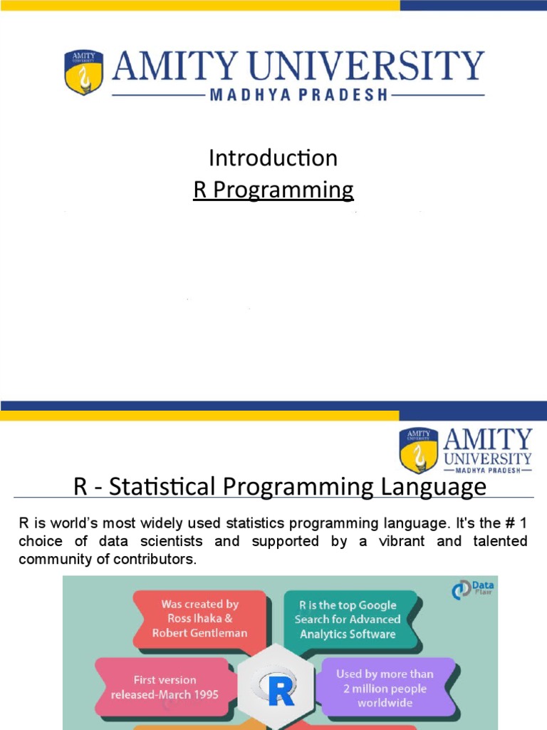 R Programming PDF Array Data Structure Computer Programming