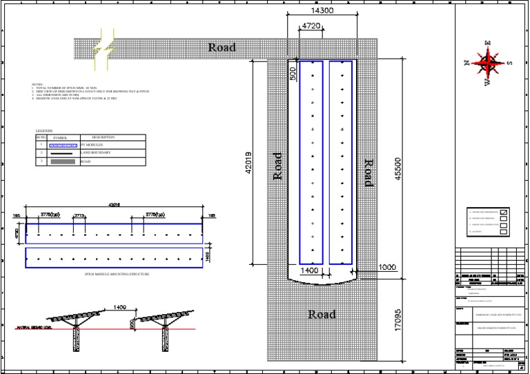 Ground Mounted PV Array Layout-R1 | PDF