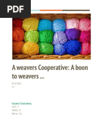 A Weavers Cooperative: A Boon To Weavers ... : Koustavi Chakraborty