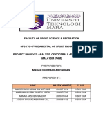 Sps170 Group Report Football Association of Malaysia (Fam)