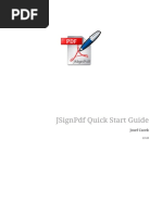 Jsignpdf Quick Start Guide: Josef Cacek