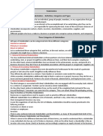 Stakeholders - Types, Categories and Prioritization