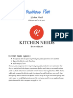Business Plan: Kitchen Needs