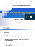 Modeling and Simulation of Cryogenic Processes Using Ecosimpro