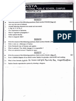 std-10 Science Unit Test Paper, Part 2