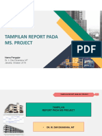 Tampilan Report Pada MS Project