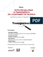 Debate13 mayo Transparencia en el Ayuntamiento de Valencia, intervención de GO!