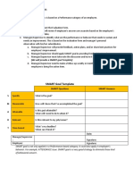 SMART Goal Template: Sample Evaluation Process