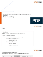 Technically and Economically-Developed Refractory Concrete Concepts For The Cement Industry