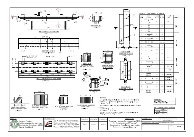 Pile Cap Reinforcement Details | PDF | Architectural Design | Architecture