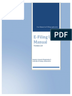User Manual For E-Filing Application