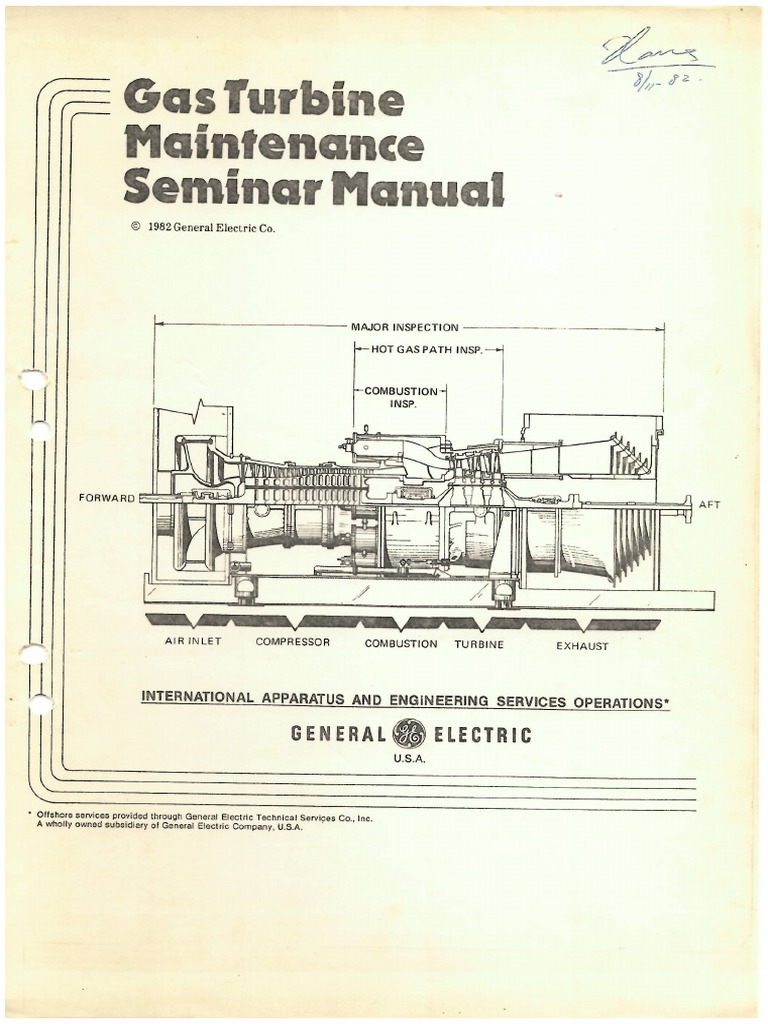 Ge Gas Turbine Maintenance Pdf