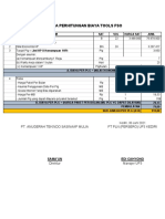 Analisa Perhitungan Biaya Tools Fso: Pt. Anugerah Tekindo Sasinaap Mulia PT PLN (Persero) Up3 Kediri