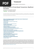 Preferred Stock in Private Equity Transactions Significant Tax Issues