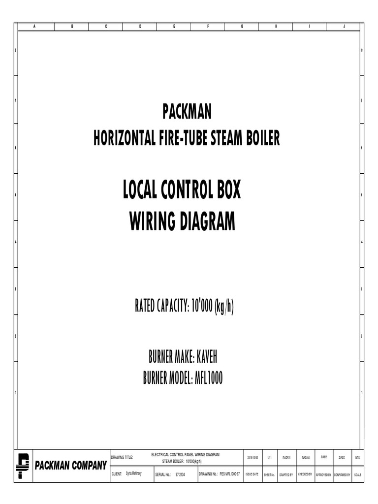 Local Control Box Wiring Diagram: Packman Horizontal Fire-Tube Steam ...
