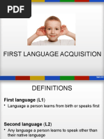 First Language Acquisition