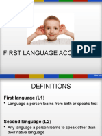 First Language Acquisition