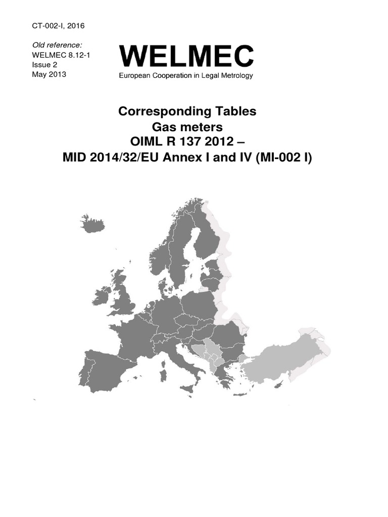 CT-002-I 2016 Gas Meters - OIML R 137-1 2012 - 2014 32 EU MI-002 I ...