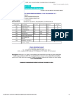 CBSE - Senior School Certificate Examination (Class XII) Results 2017