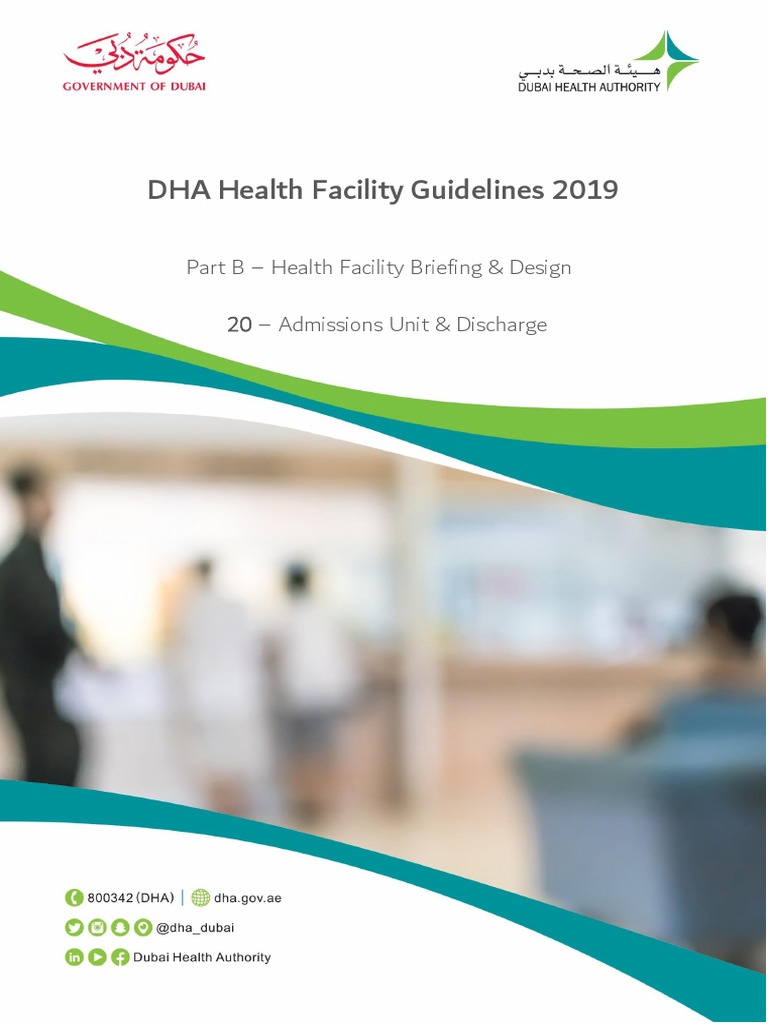 DHA Health Facility Guidelines 2019 Part B Health Facility Briefing