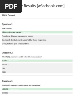 MySQL Quiz Results1