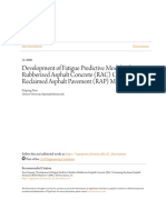 Development of Fatigue Predictive Models of Rubberized Asphalt Co