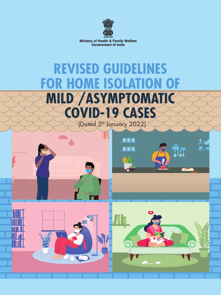 Home Isolation Guidelines PDF Hand Washing Hygiene