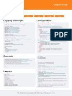 Cheat Sheet: Fatal Error Warn Info Debug Trace