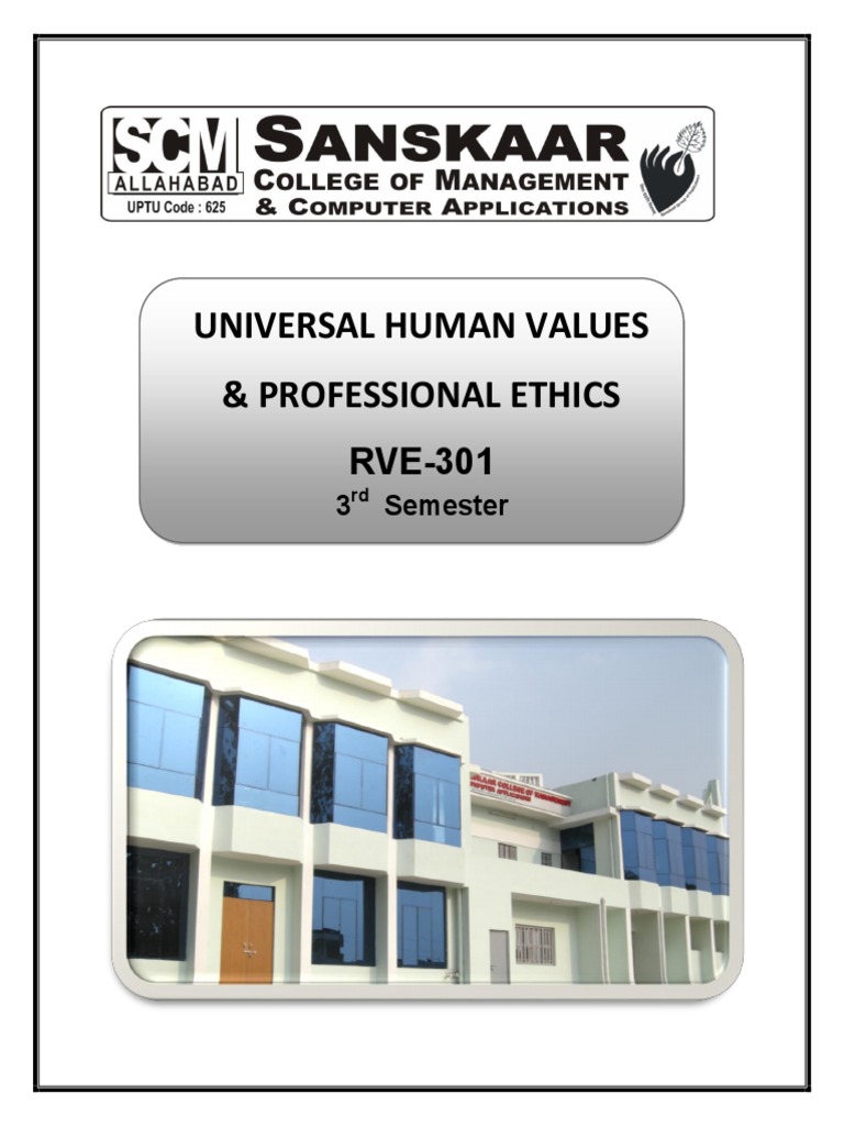 Universal Human Values & Ethics Overview | PDF | Value (Ethics) | Self