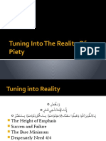 Tuning Into Reality - Reality of Piety - PowerPoint