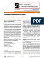 Congenital Peritoneal Encapsulation: Diana Teixeira, Vítor Costa, Paula Costa, Carlos Alpoim, Pinto Correia
