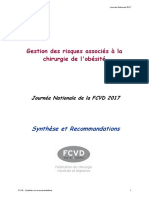 FCVD JN 2017 Synthèse Et Recommandations Chirurgie de Lobésité