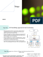 Internet of Things IN Food Industry