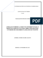 Animação turística para cruzeiros em São Vicente