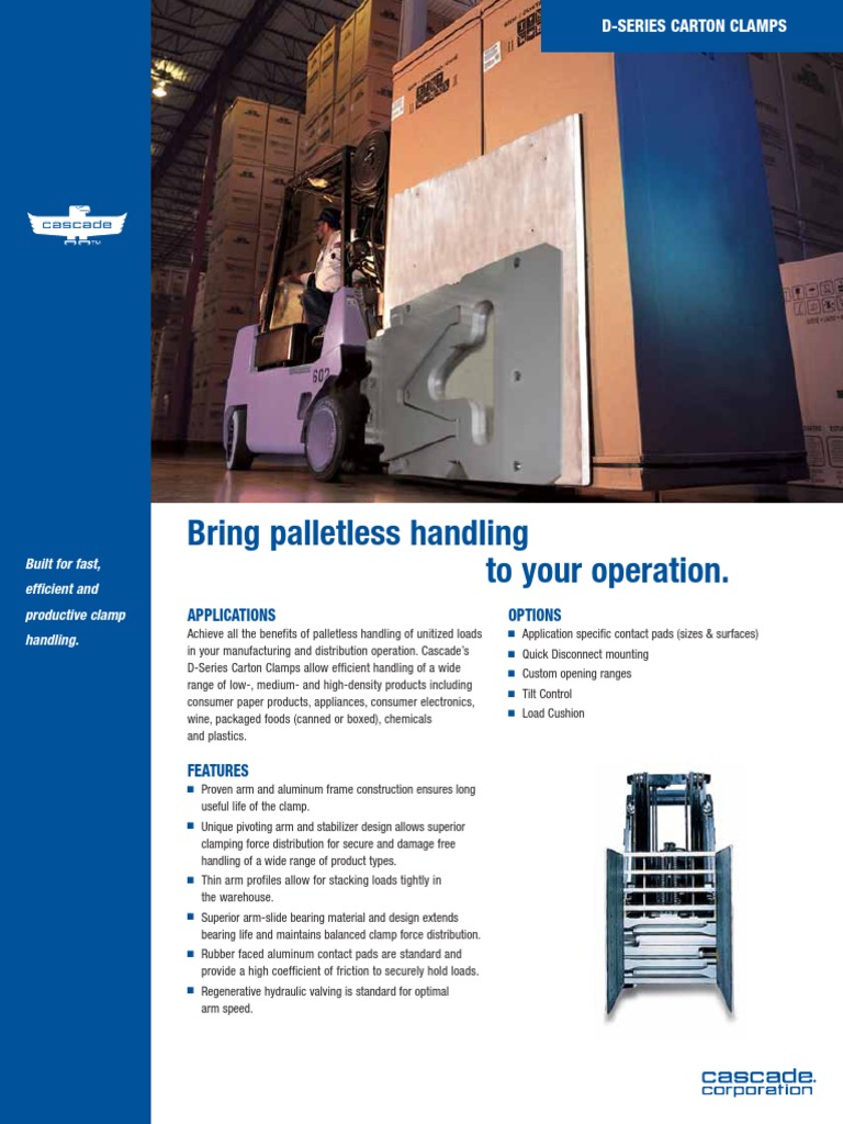 CASECADE Carton - Clamps - D-Series | PDF | Truck | Valve