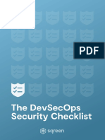 Devsecops Security Checklist