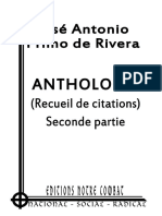 Primo de Rivera José Antonio - Anthologie Volume 2