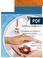 PCMSO: Programa de Controle Médico da Saúde Ocupacional