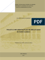 Projeto e Implementaã - Ã - o de Um Amplificador de Audio Classe D