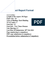 Mini Project Report Format Guide