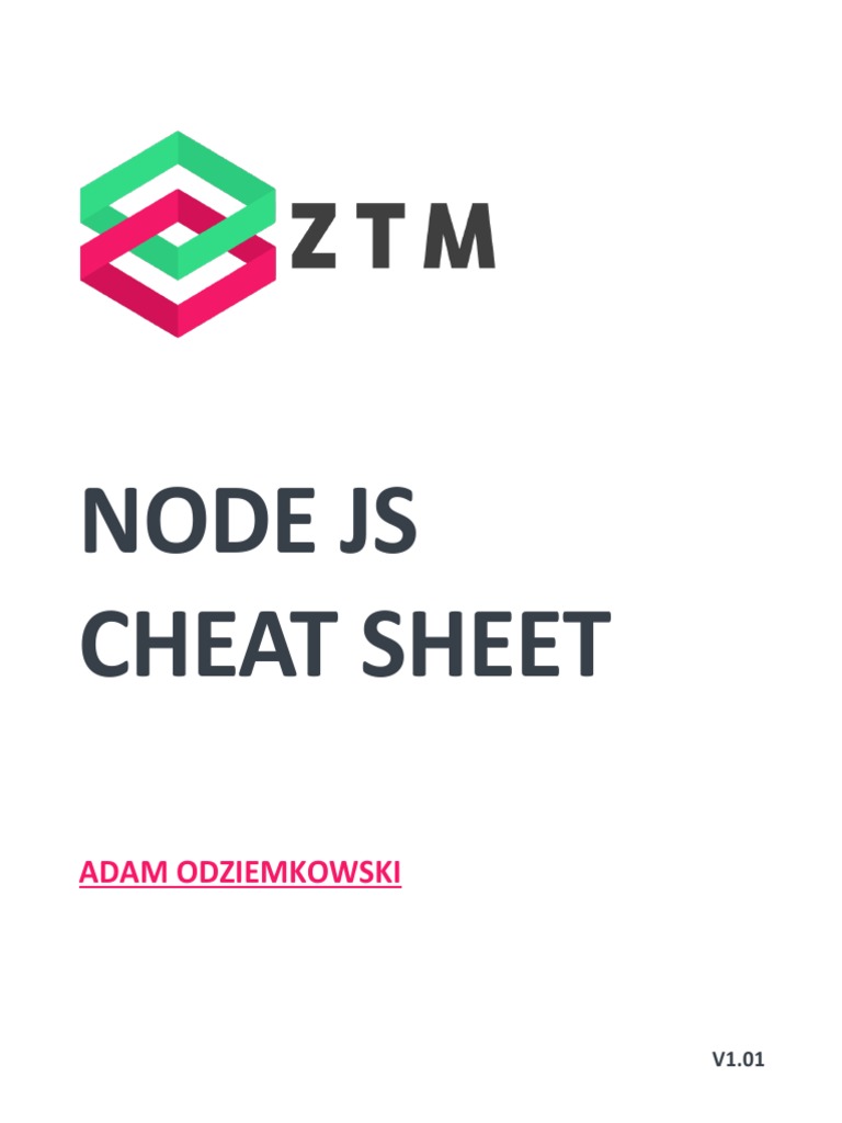 Node JS Cheatsheet Zero To Mastery V1.01 | PDF | Client–Server Model ...