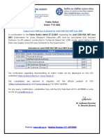 Public Notice Dated - 17.01.2022 Subject Wise Shift