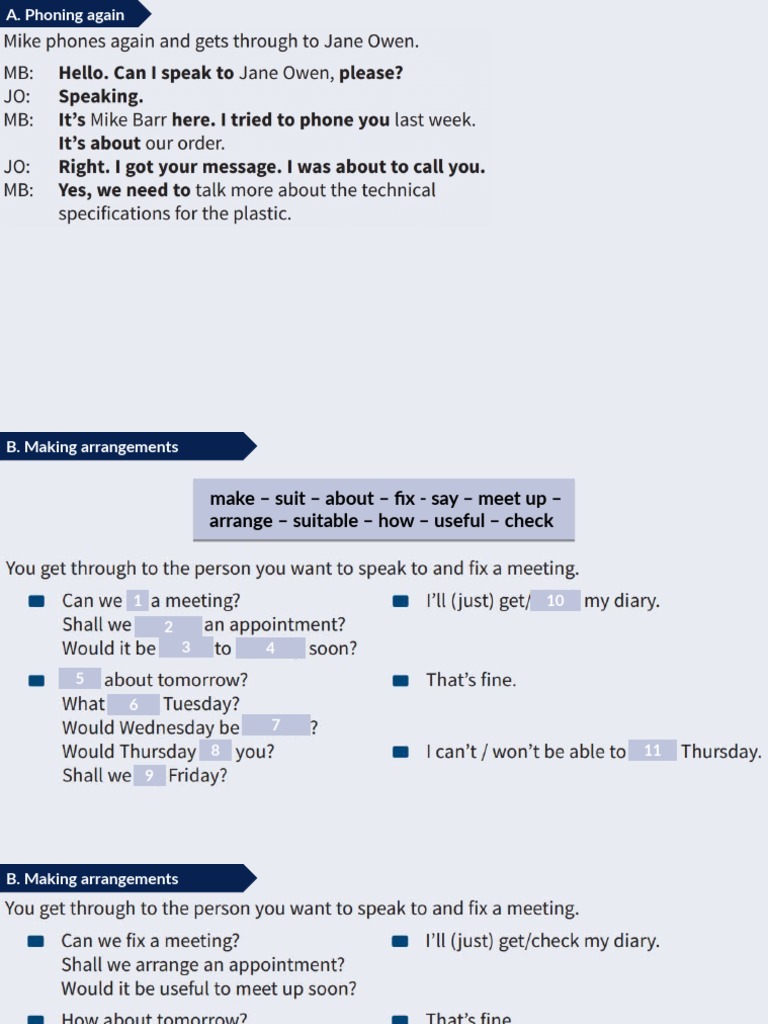 Telephoning and Writing 4 | PDF | Voicemail | Telephone
